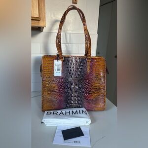 Brahmin Tia crown ombre Melbourne genuine leather